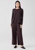 Stretch Jersey Knit Crew Neck Top