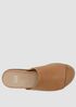 Dotes Tumbled Leather Wedge Sandal