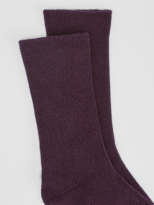 Organic Cotton Terry Cozy Crew Sock