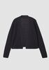 Organic Linen Cotton Tuck Cropped Cardigan