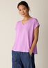 Organic Linen Jersey V-Neck Tee