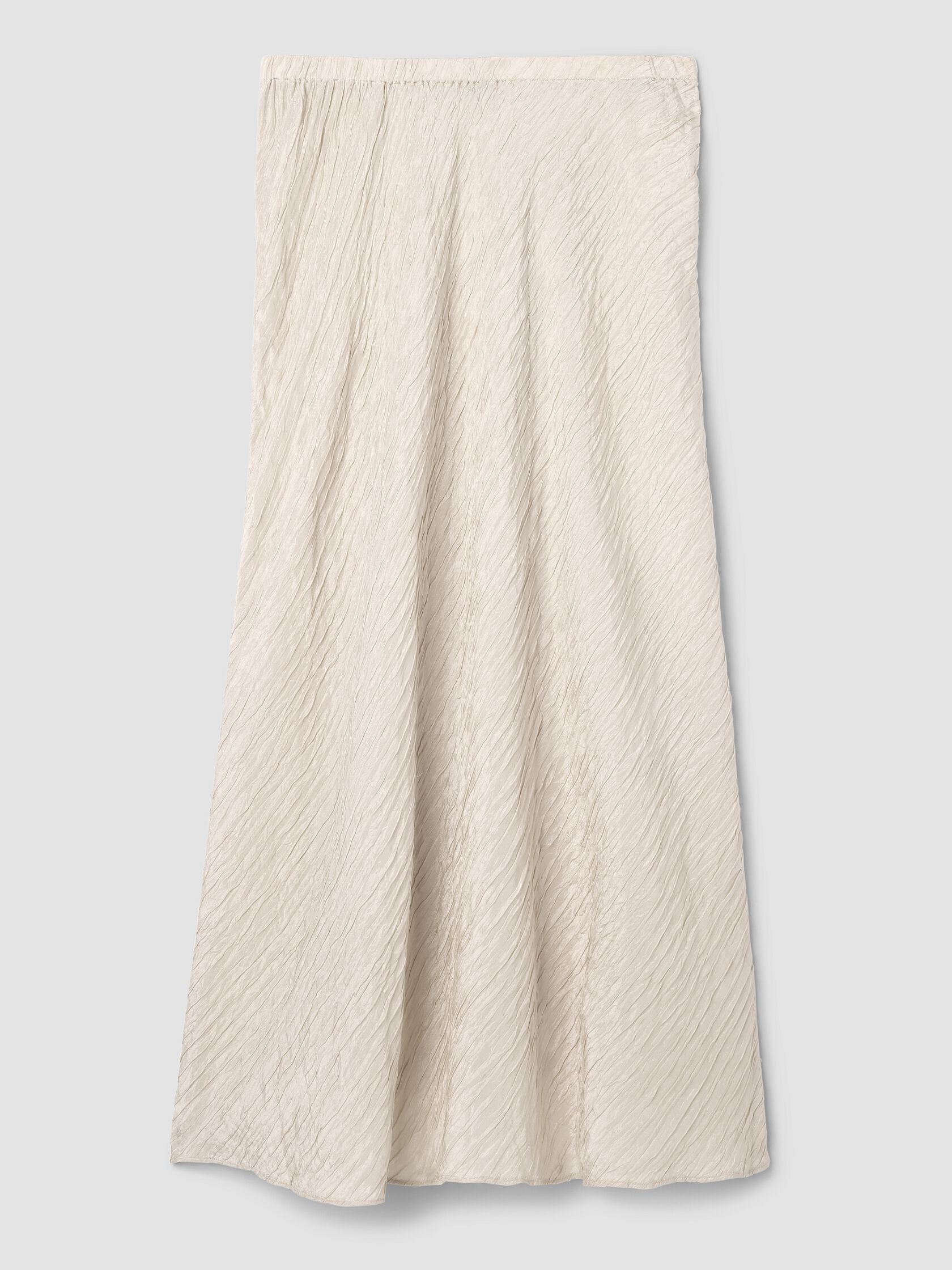 Textured Silk Jacquard Bias Skirt