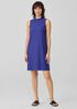 Wide Rib Stretch Mock Neck Dress