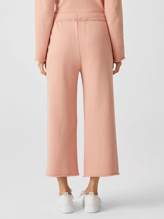Organic Cotton French Terry Wide-Leg Pant