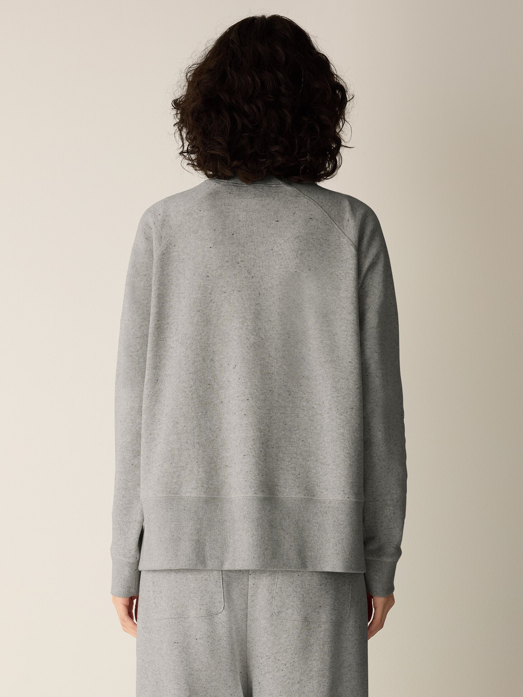 Heathered Fleece High Neck Top