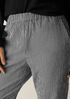 Organic Cotton Pucker Check Tapered Pant