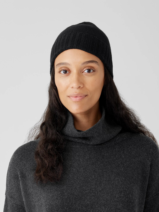 Cotton and Recycled Cashmere Hat