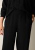 Woven Pliss&eacute; Straight Pant