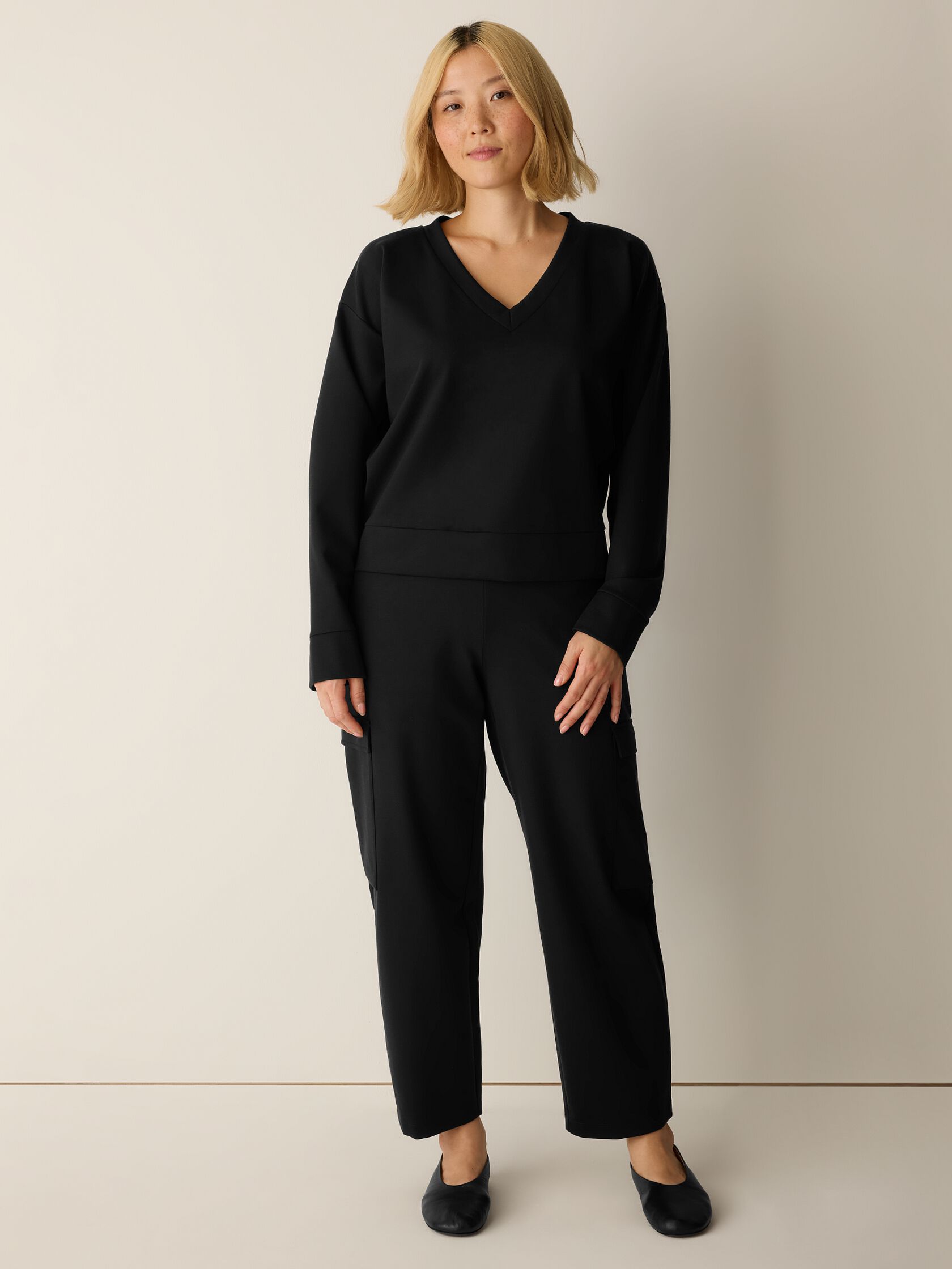 Lightweight Ponte Lantern Cargo Pant