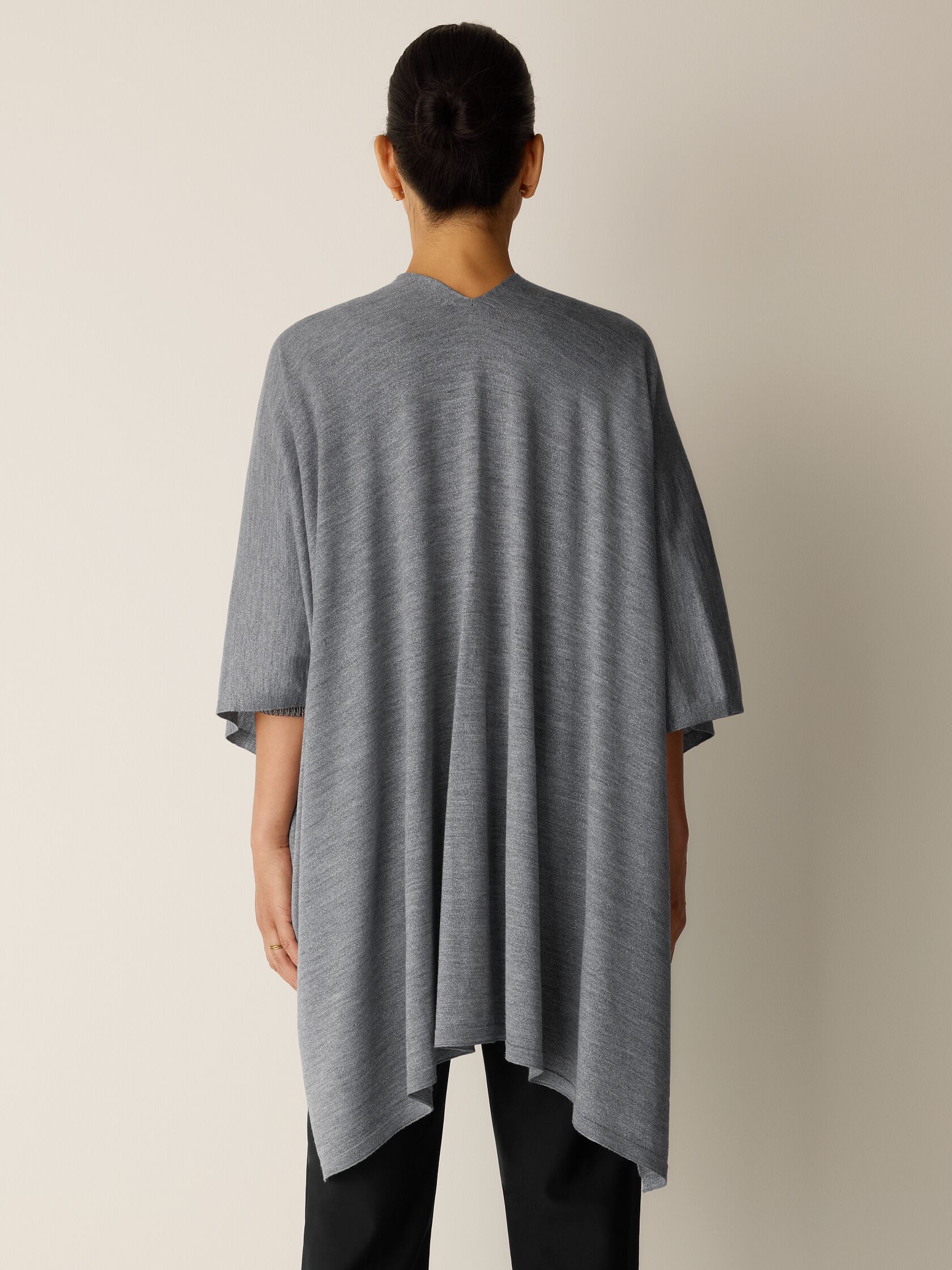Wool Shimmer Serape in Regenerative Wool