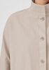 Cotton Hemp Stretch Stand Collar Jacket