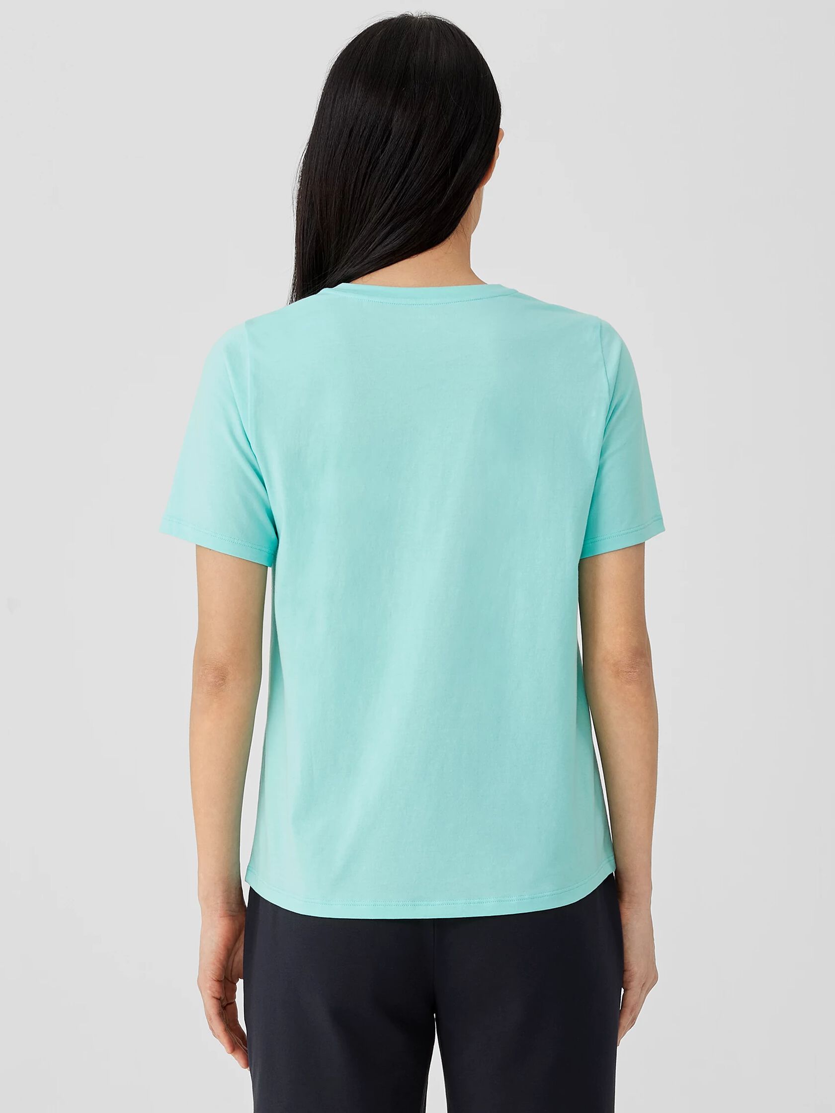 Organic Pima Cotton Jersey Round Neck Tee