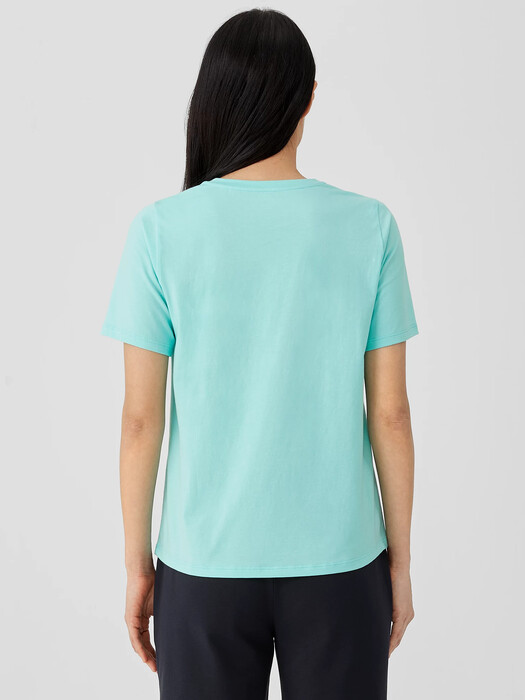 Organic Pima Cotton Jersey Round Neck Tee