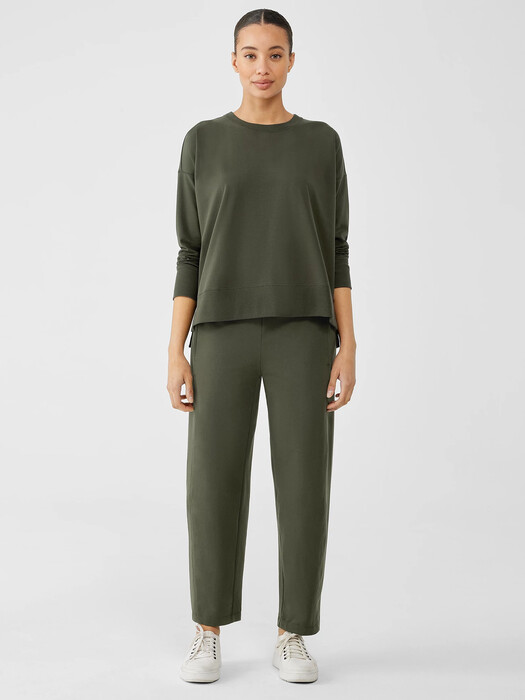 Organic Pima Cotton Stretch Jersey Lantern Pant
