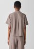 Organic Handkerchief Linen Band Collar Shirt
