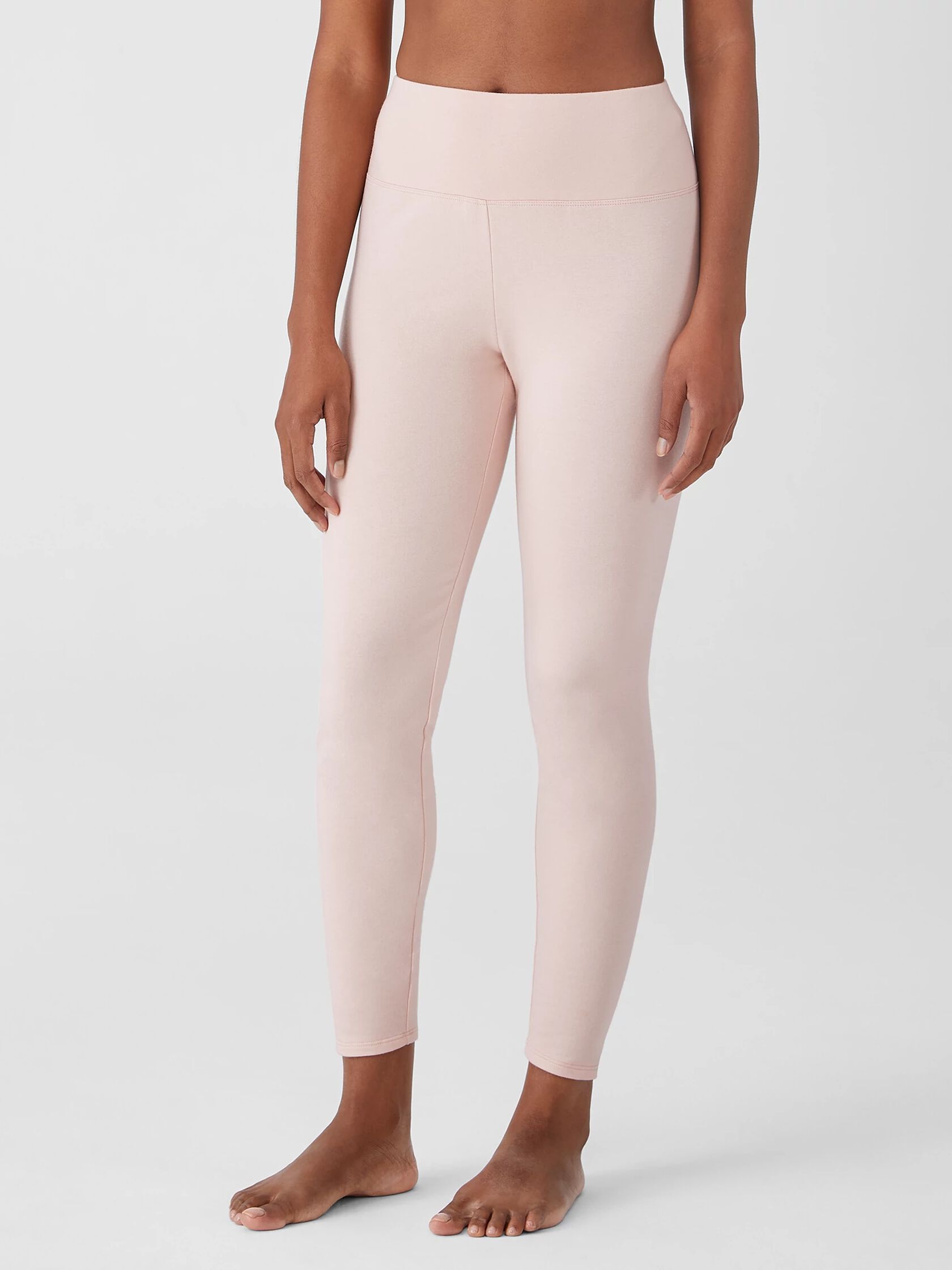 Cozy Brushed Terry High-Waisted Leggings