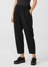 Soft Wool Flannel Pleated Tapered Pant