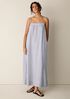 Striped Organic Cotton Gauze Cami Dress