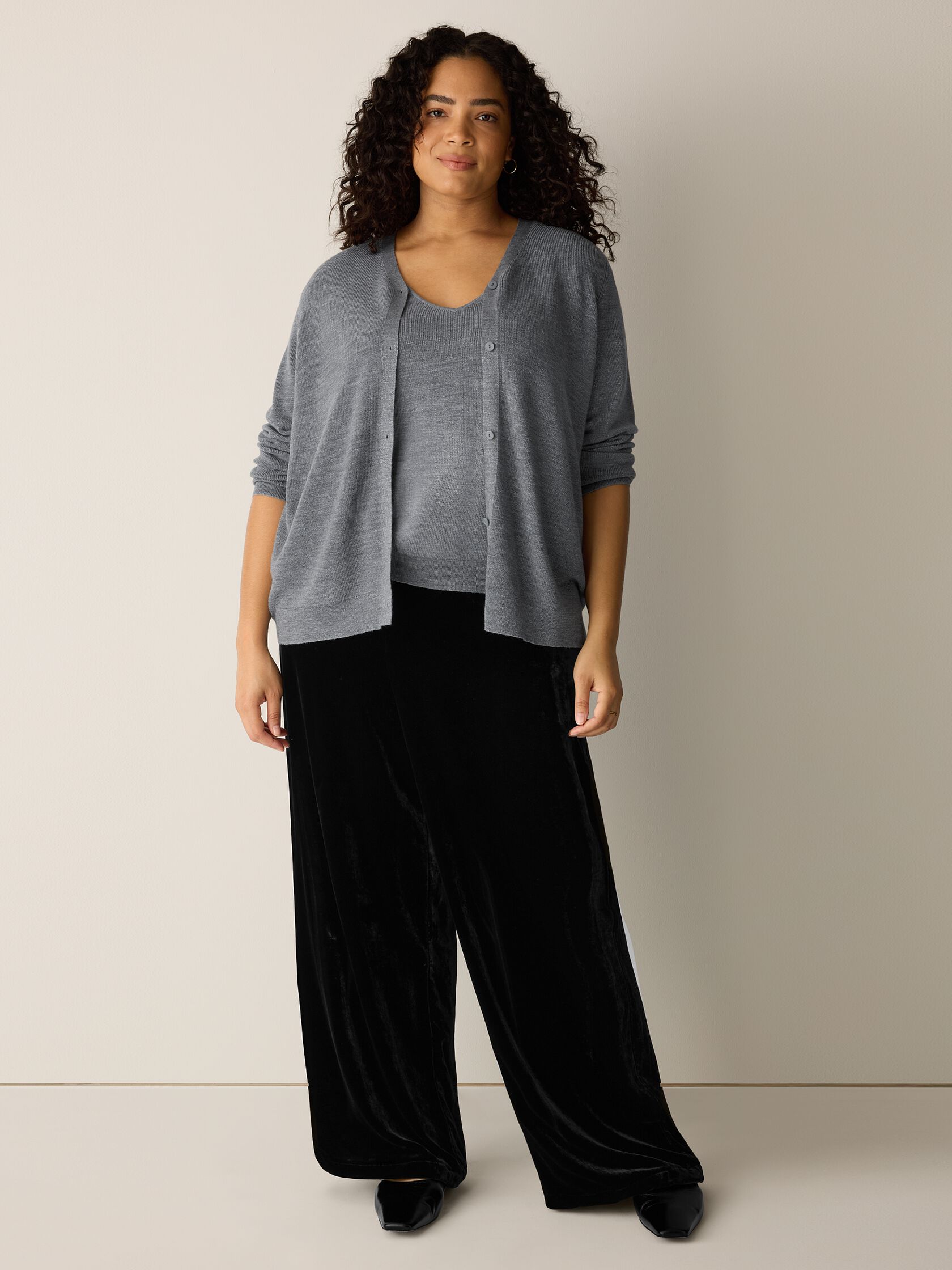 Wool Shimmer Cardigan in&nbsp;Regenerative Wool
