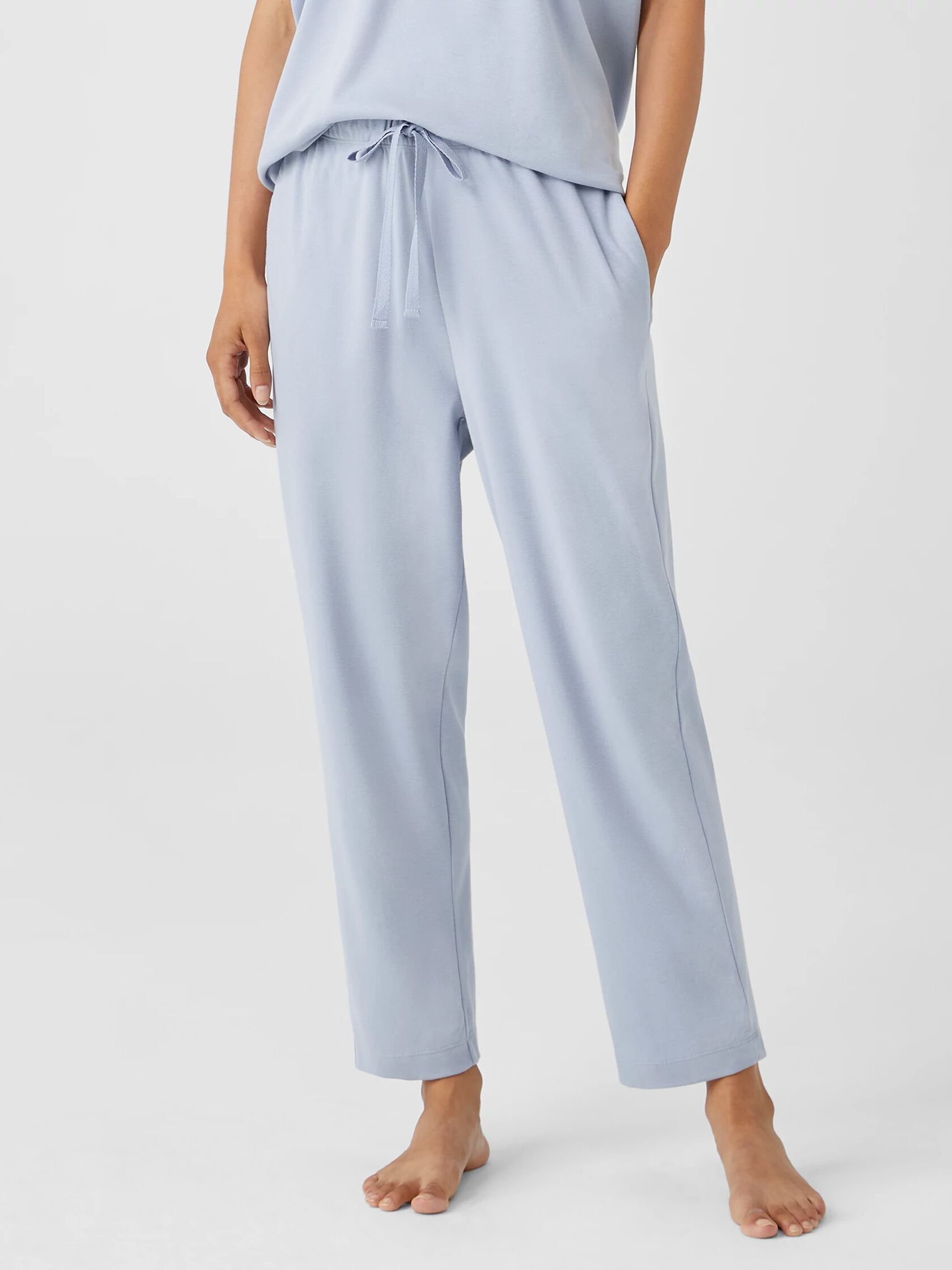 Cozy Organic Cotton Interlock Slouchy Pant