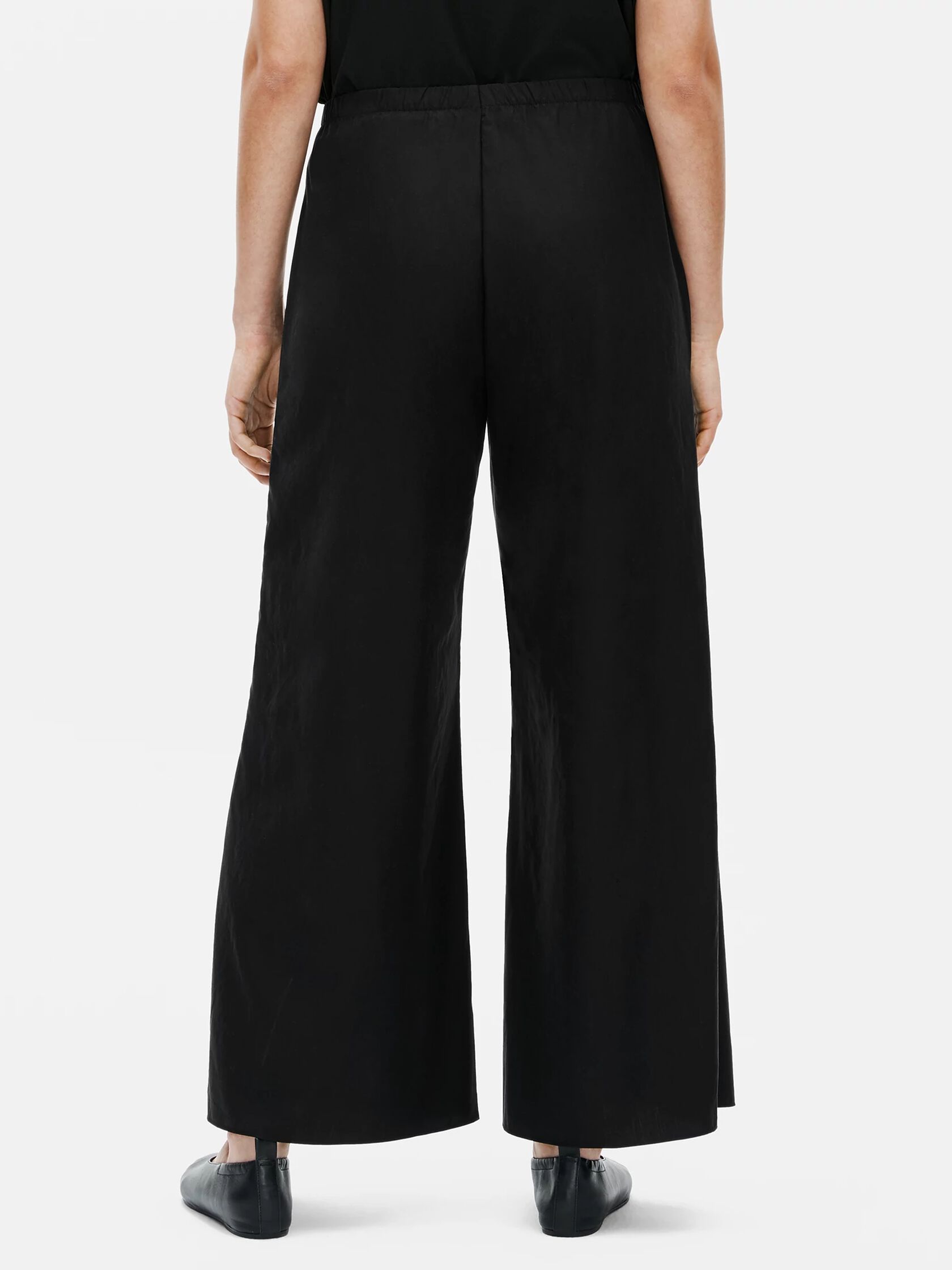Sandwashed Tencel Wide-Leg Pant