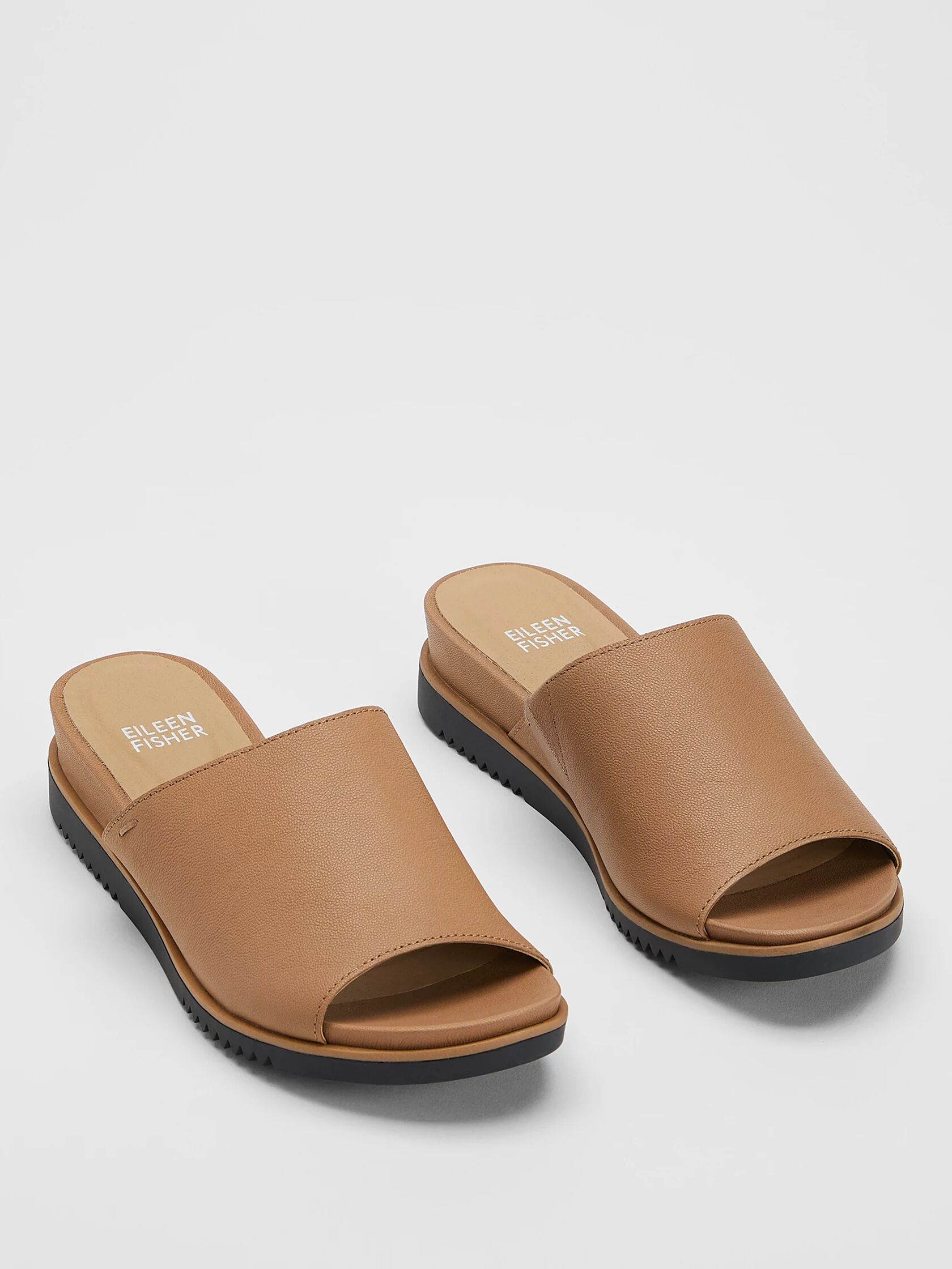 Koha Tumbled Leather Wedge Sandal