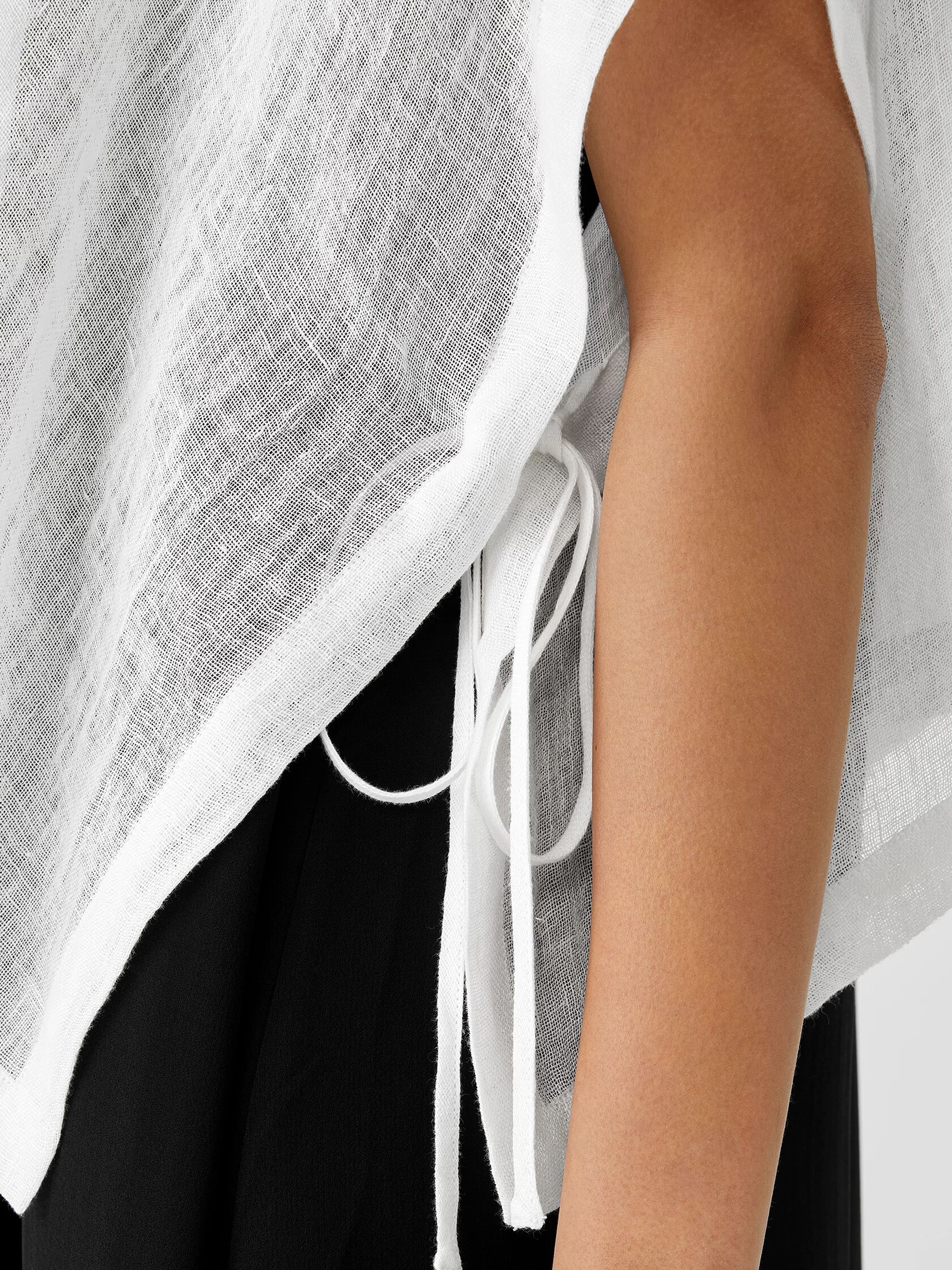 Organic Linen Gauze Poncho