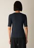 Organic Cotton Stretch Rib Crew Neck Tee