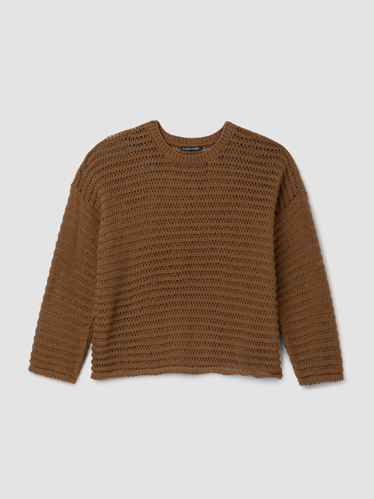 Peruvian Organic Cotton Cord Crew Neck Top