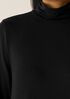 Stretch Jersey Knit Turtleneck Dress