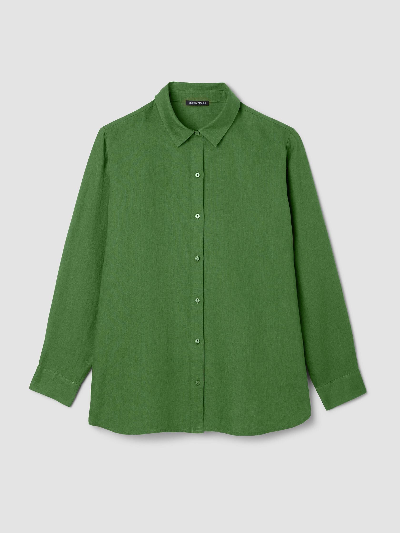 Organic Handkerchief Linen Classic Collar Shirt