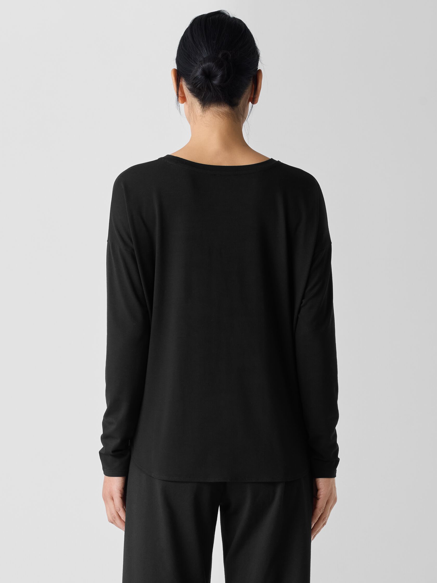 Fine Jersey Round Neck Top