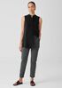 Cotton Blend Ponte Slim Pant