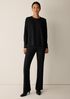 Extra-Fine Ponte Crew Neck Top