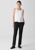 Silk Georgette Crepe Round Neck Vest