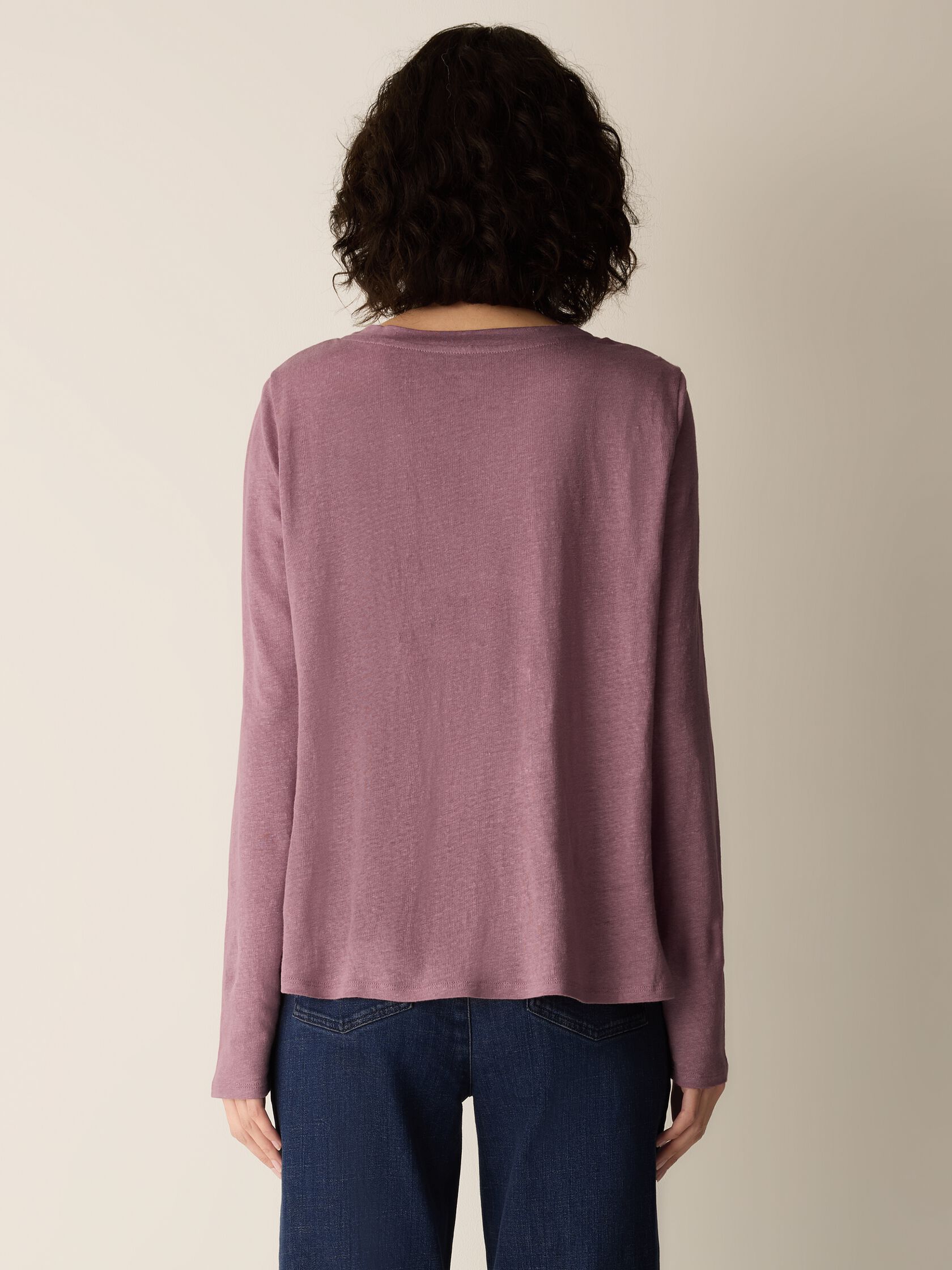 Organic Linen Jersey Long-Sleeve Tee