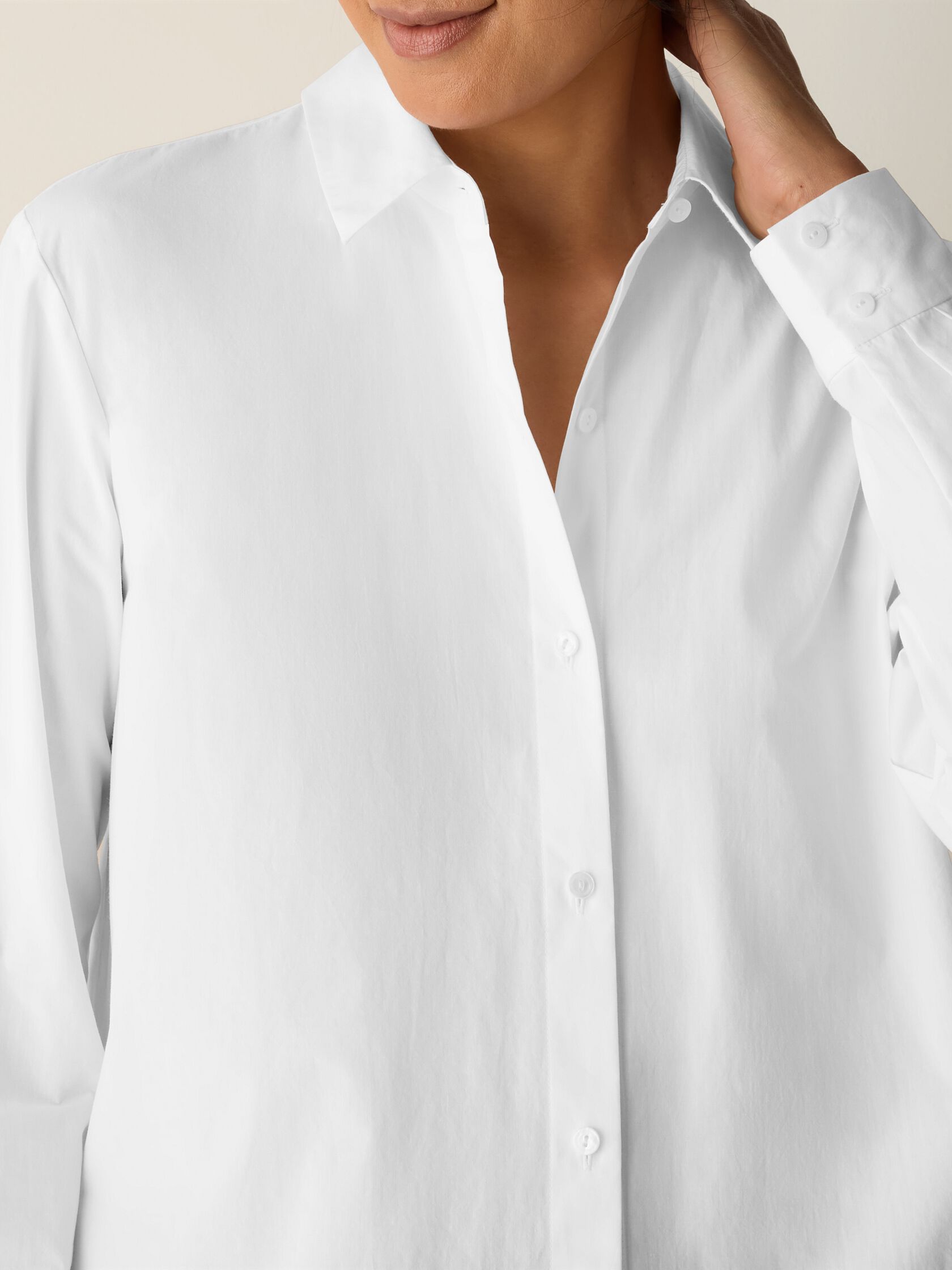 Organic Cotton Poplin Classic Collar Shirt