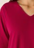 Organic Cotton Interlock V-Neck Sleep Dress