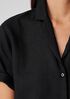 Handkerchief Linen Notch Collar Shirt