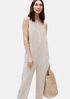 Organic Linen Round Neck Jumpsuit