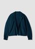 Fine Felted Wool Notch Collar Cardigan in Regenerative Wool