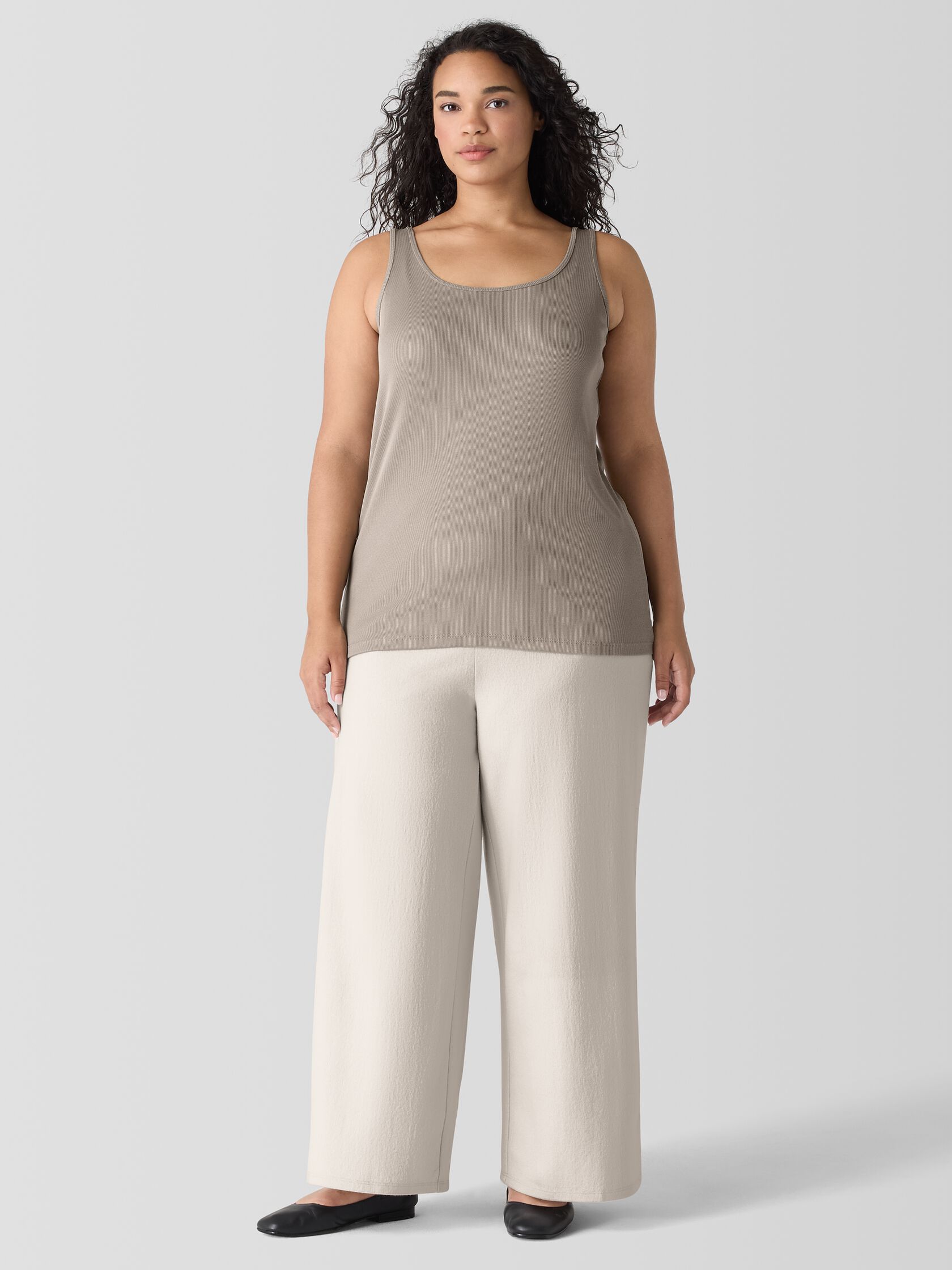 Organic Cotton Stretch Rib Tank