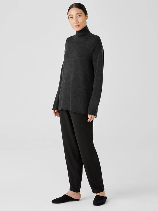 Merino Turtleneck Top in Responsible Wool