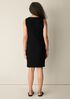 Bubble Jacquard Bateau Neck Dress