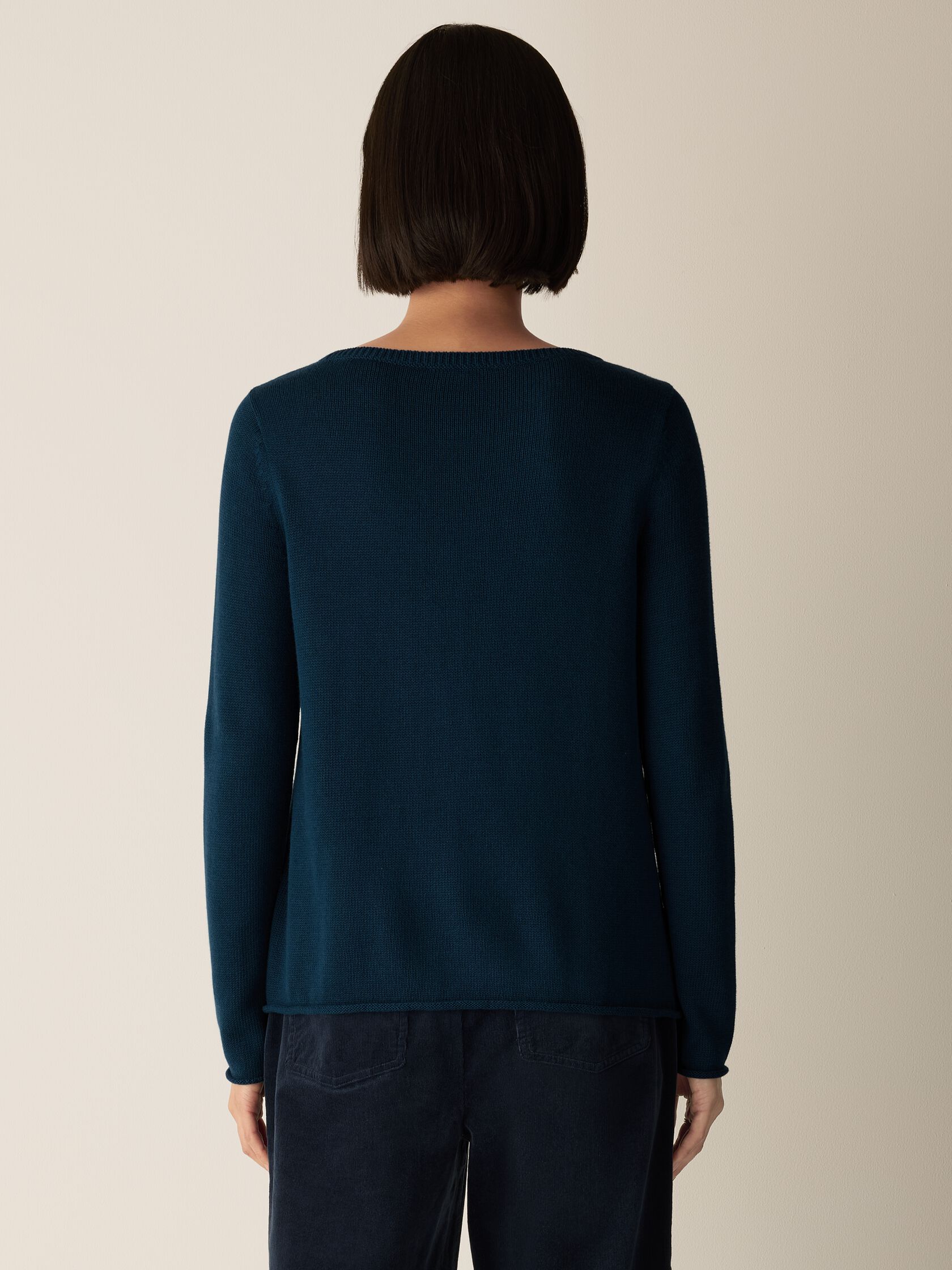Peruvian Cotton Blend Bateau Neck Top
