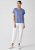 Organic Linen Jersey Crew Neck Tee