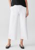 Cotton Blend Ponte Wide-Leg Pant