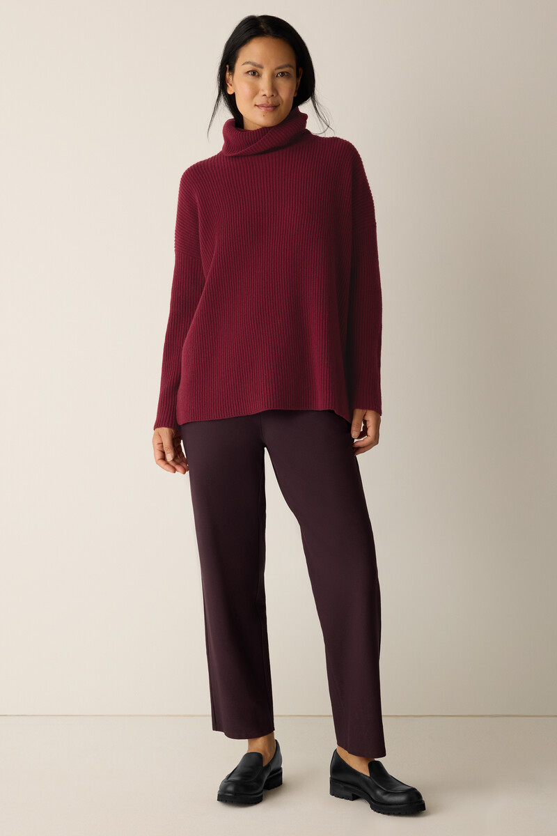 Washable Stretch Crepe Straight Pant Washable Stretch Crepe Straight Pant