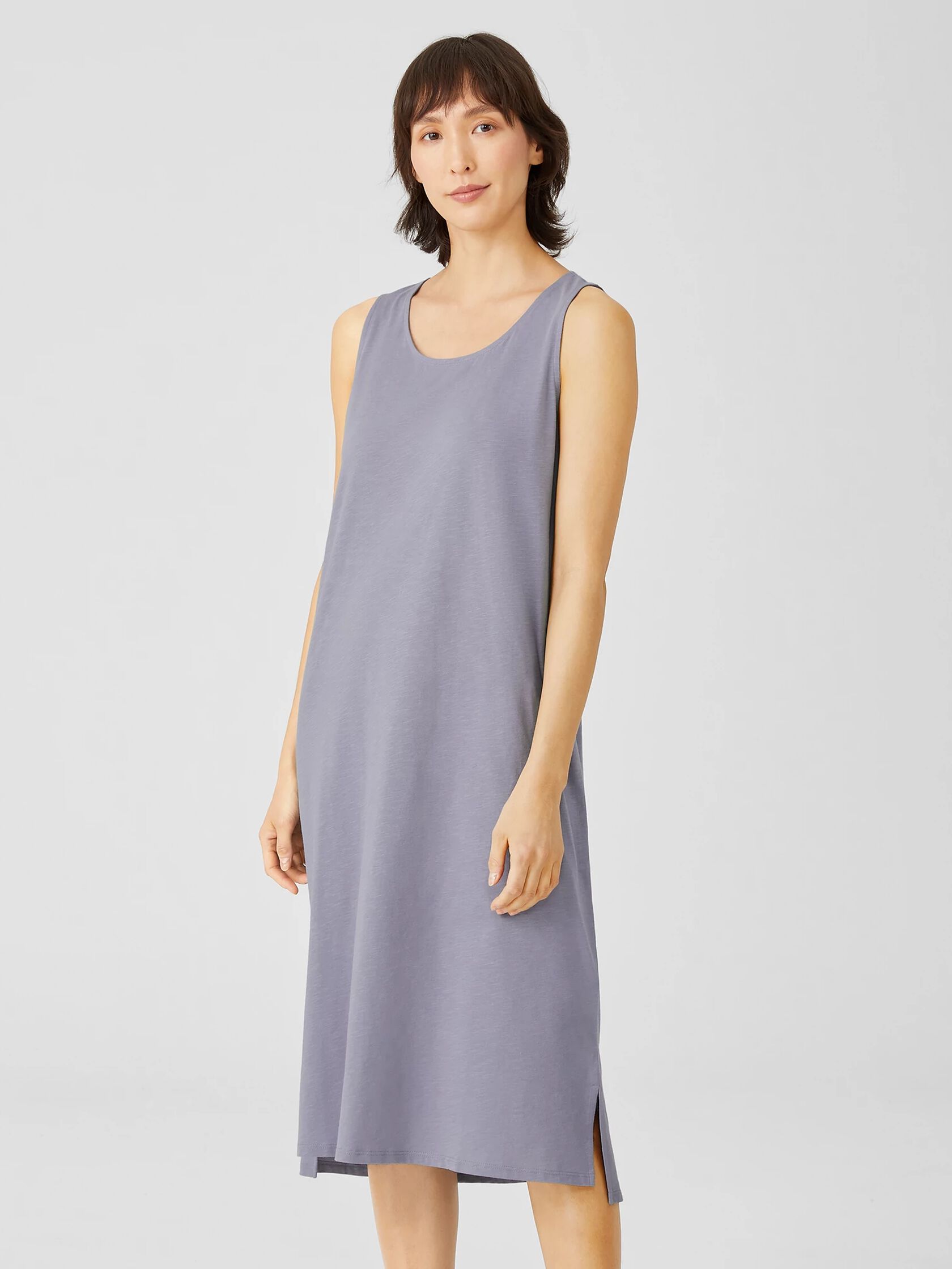 Organic Cotton Slub Jersey Tank Dress