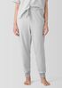 Striped Organic Cotton Interlock Jogger Sleep Pant
